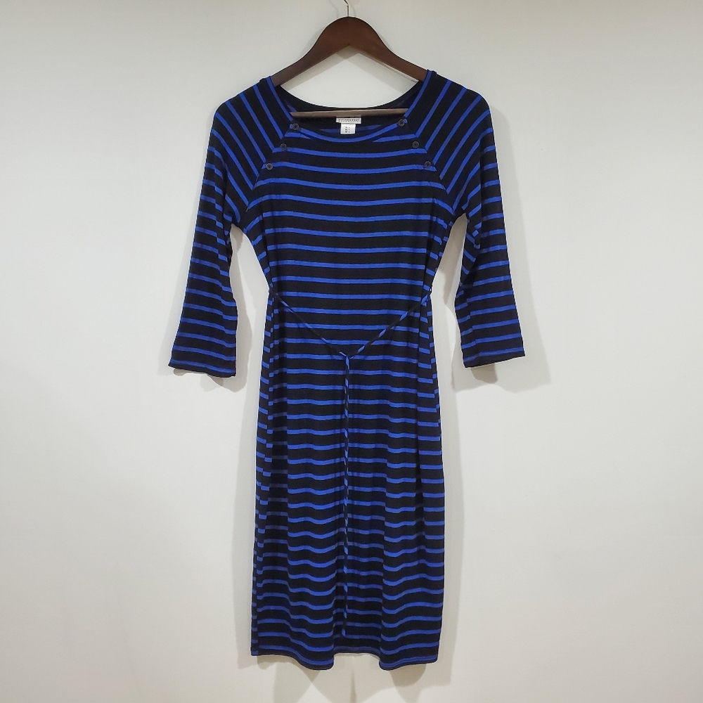 Motherhood Maternity Striped Dress Women's Size S